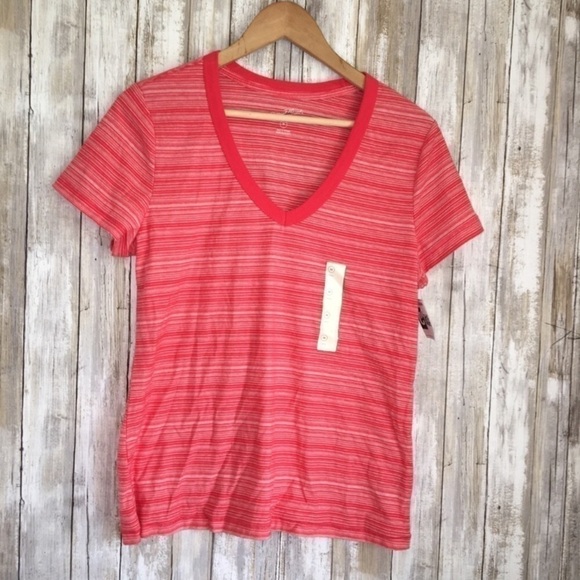 Universal Thread Tops - Universal Thread Red Striped Tee
